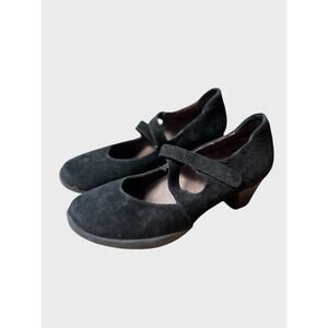 Wolky Black Suede Mary Jane Heeled Shoes Women’s 39